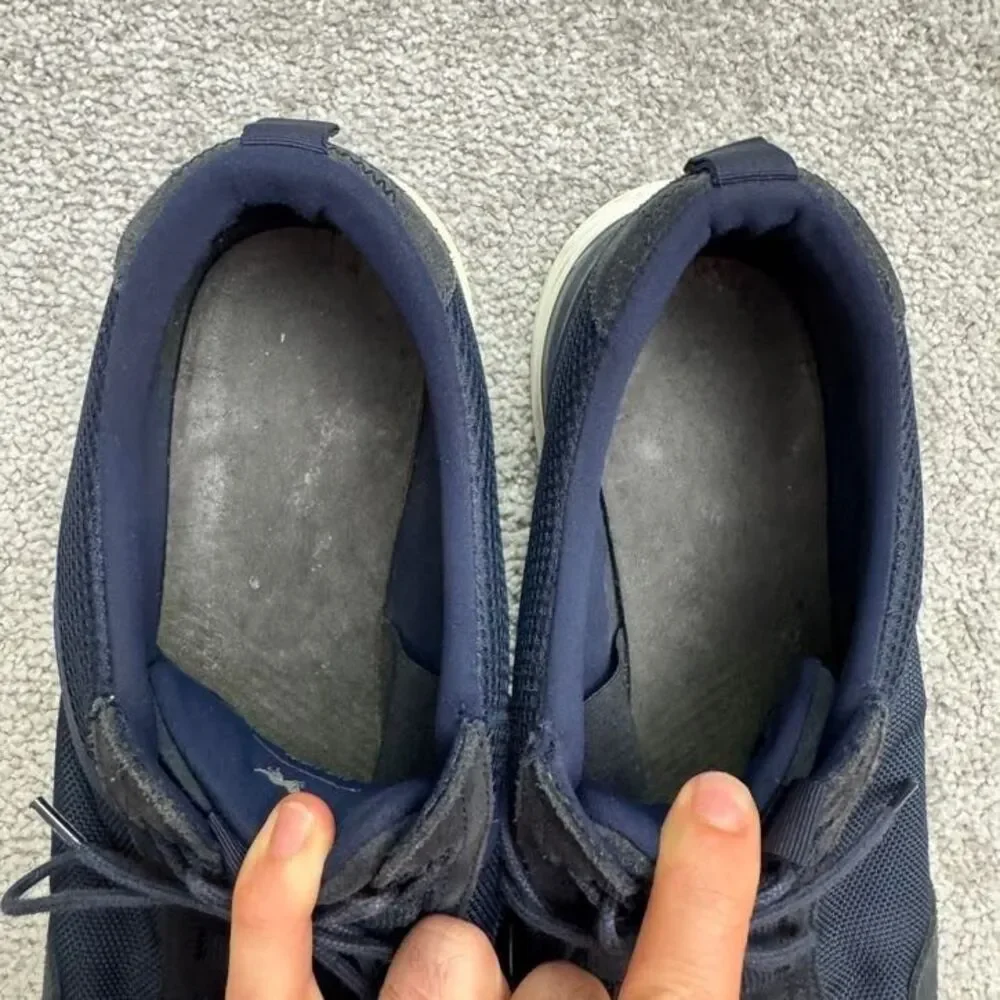 Wolf & Sheperd Crossover Longwing Suede Sneaker Shoes Mens 14M Navy Blue Casual